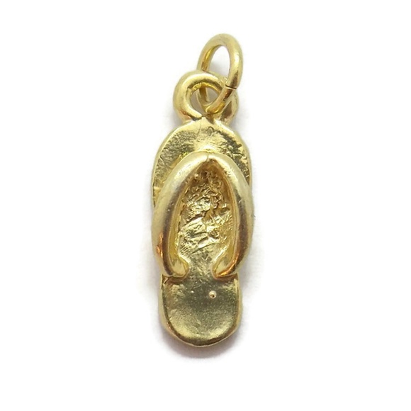 Sandal Charm Pendant 14k Yellow Gold!!